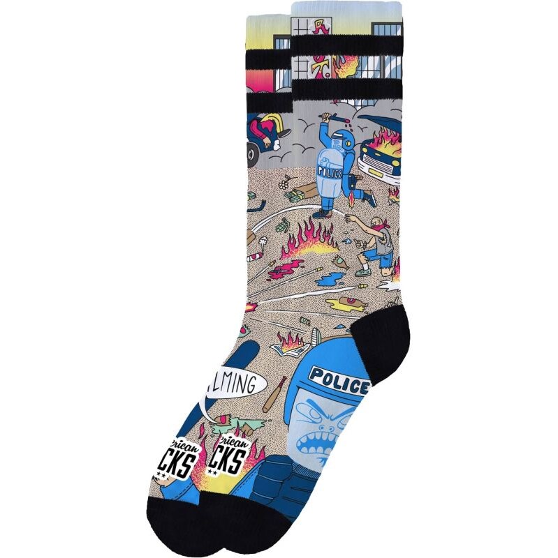 PONOŽKY AMERICAN SOCKS Mayhem - béžová -