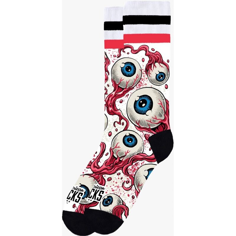 PONOŽKY AMERICAN SOCKS Eyeblast - červená -