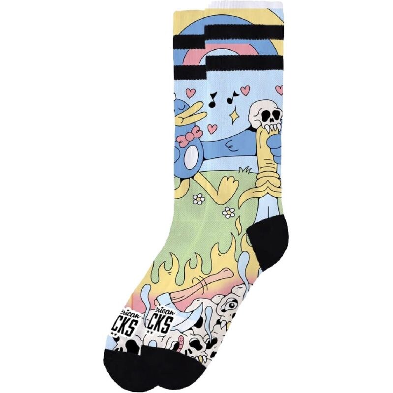 PONOŽKY AMERICAN SOCKS Cute Chaos - zelená - 112443643