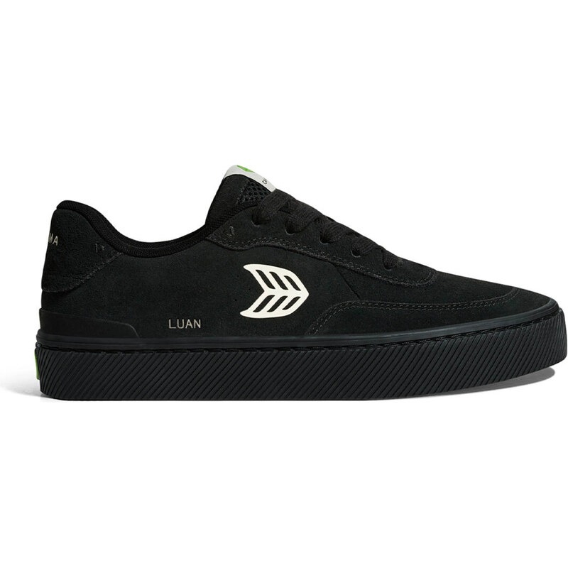 Dámské volnočasové boty Cariuma LUAN PRO All Black Suede Ivory Logo 115403348