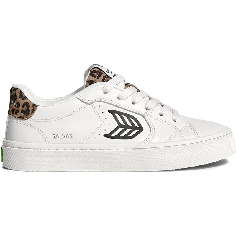 Dámské volnočasové boty Cariuma SALVAS White Leather Black Logo
