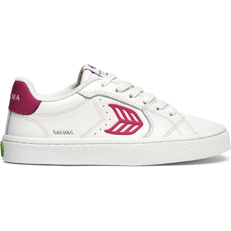 Pánské volnočasové boty Cariuma SALVAS White Leather Jazzy Pink
