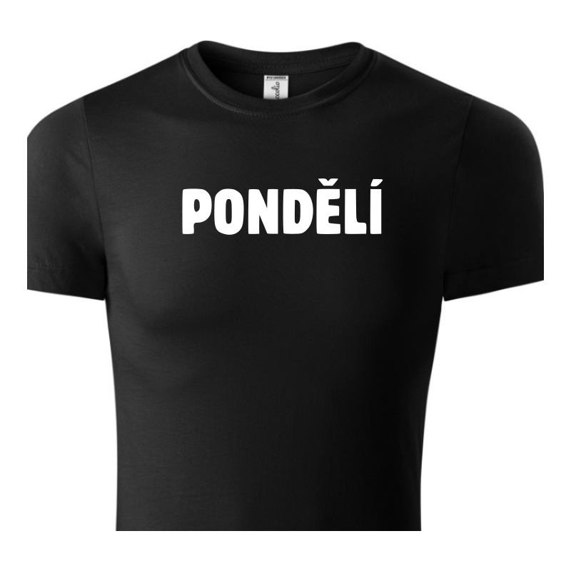 Fenomeno Set 7 dětských triček Pondělí - Neděle