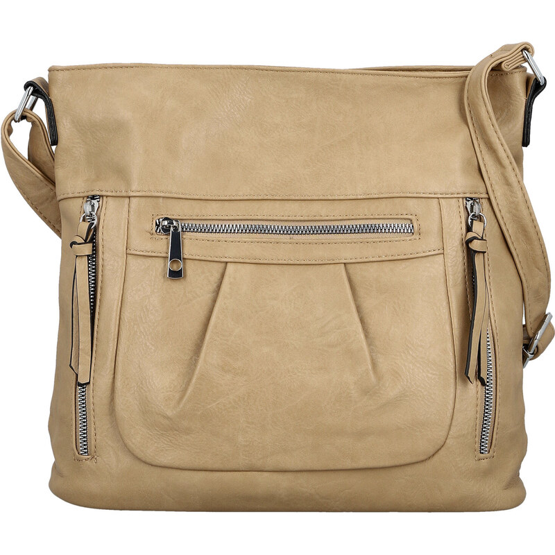Dámská crossbody kabelka béžová - Firenze Angelis béžová 112513992