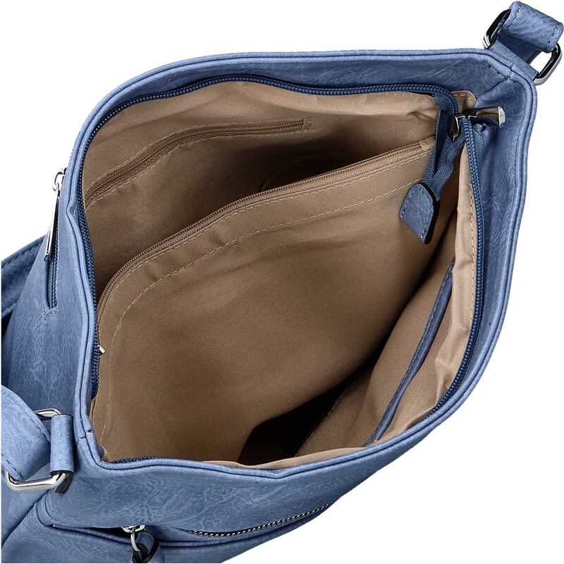 Amalia Trendy dámská koženková crossbody kabelka Tomila, džínově modrá 112460534