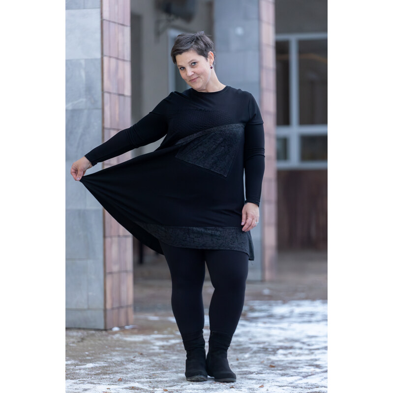 Wear oN COLLECTION Tunika IRIS [52783] Barva: Černá, Velikost: M 112461170