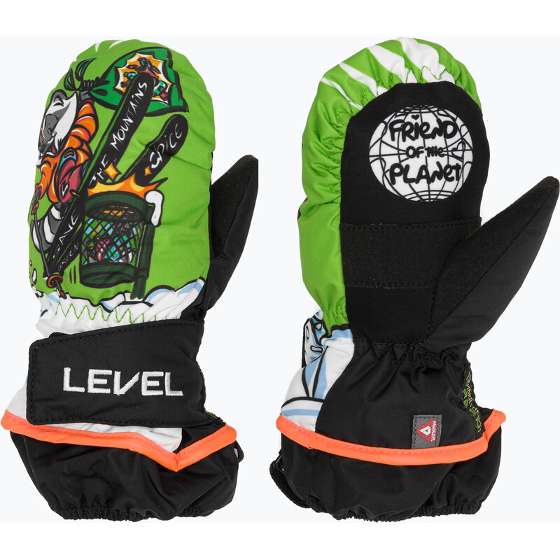 Dětské lyžařské rukavice Level Animal lime