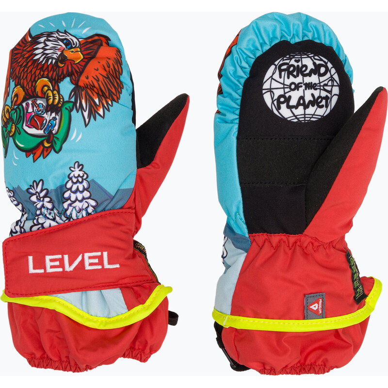 Dětské lyžařské rukavice Level Animal red