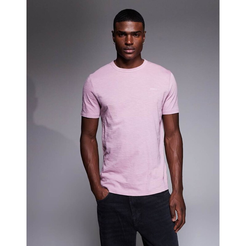 BOSS Orange tegood t-shirt in light purple