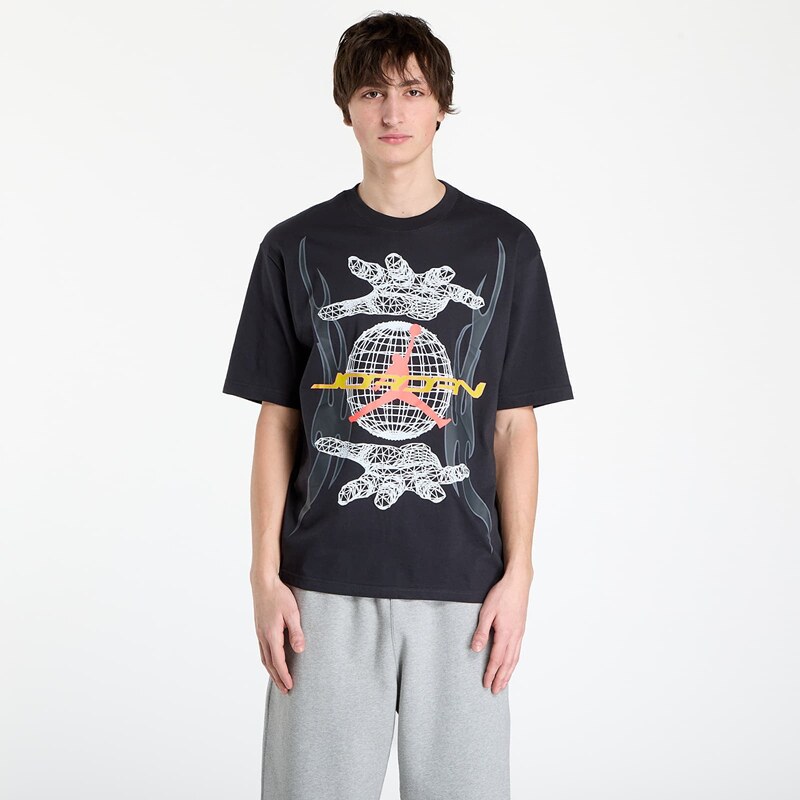 Tričko Jordan Mens Graphic Shirt Off Noir/ Infrared 23 M