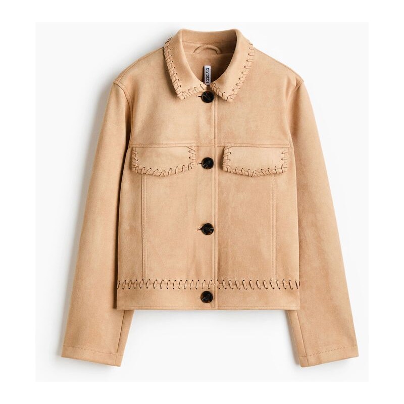 H&M - Krátká bunda - Béžová