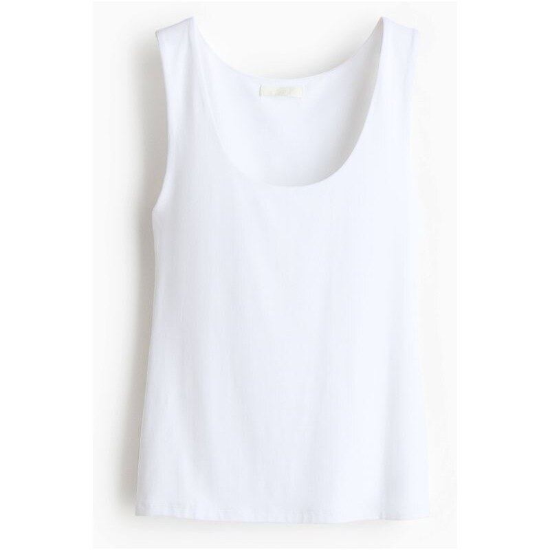 H&M - Tílko z mikrovlákna - Bílá