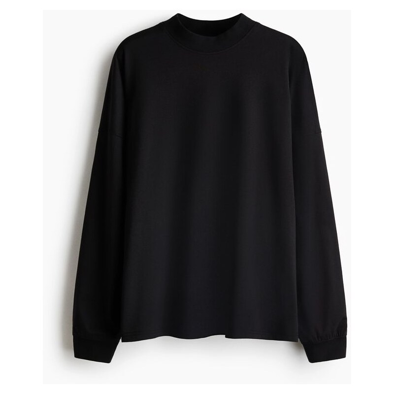H&M - Tops kulatým výstřihem - Černá