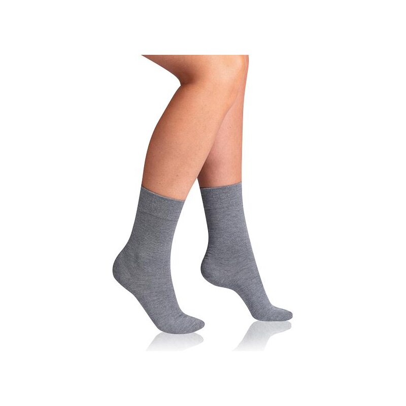 Bellinda BAMBOO LADIES COMFORT SOCKS - Šedé ponožky
