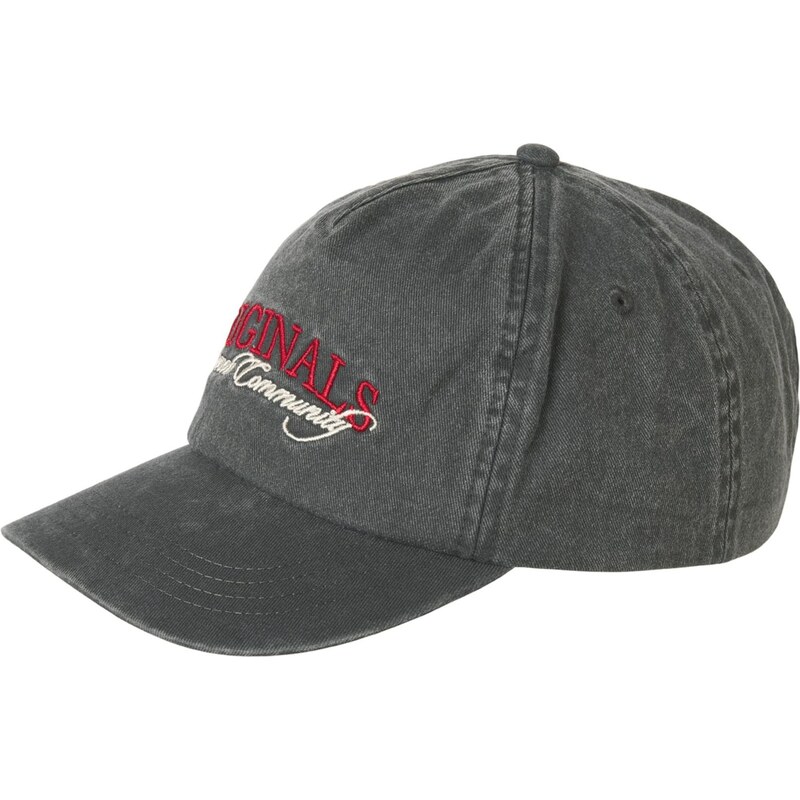 JACK & JONES Kšiltovka JACFRAME karmínově červené / černá džínovina / 112468549