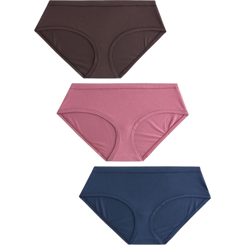 Next Tanga tmavě modrá / tmavě hnědá / pink