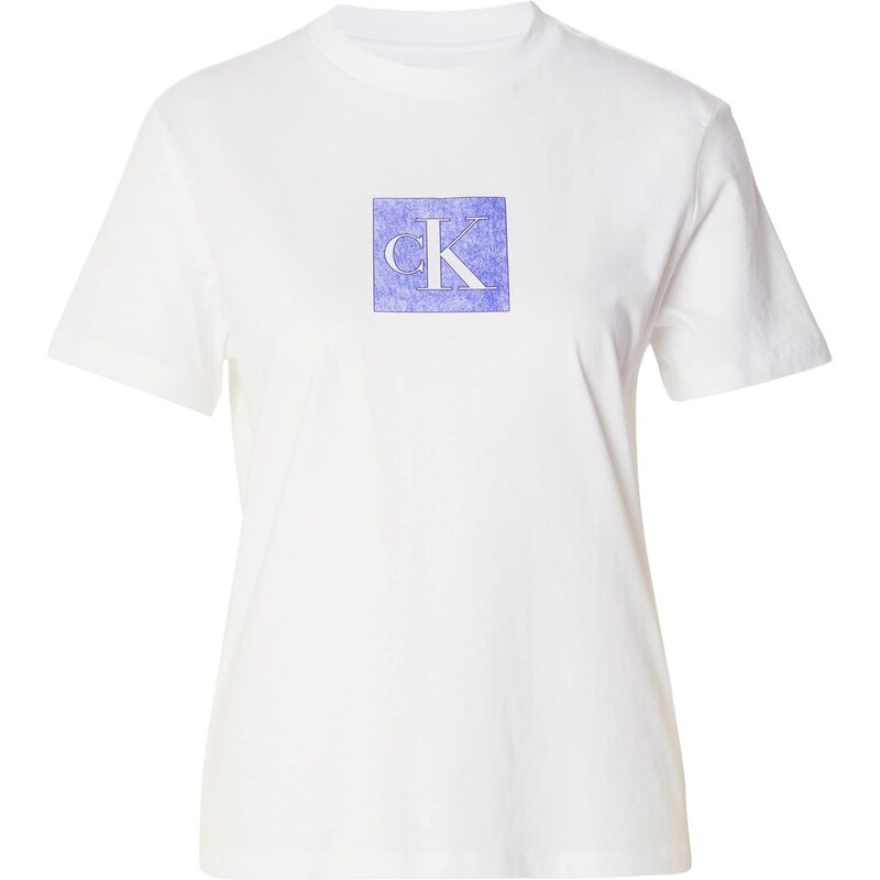 Calvin Klein Jeans Tričko modrá / bílá