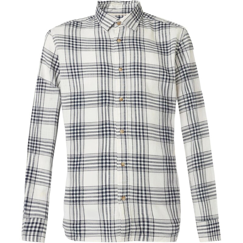 JACK & JONES Košile JJEDOVER černá / bílá
