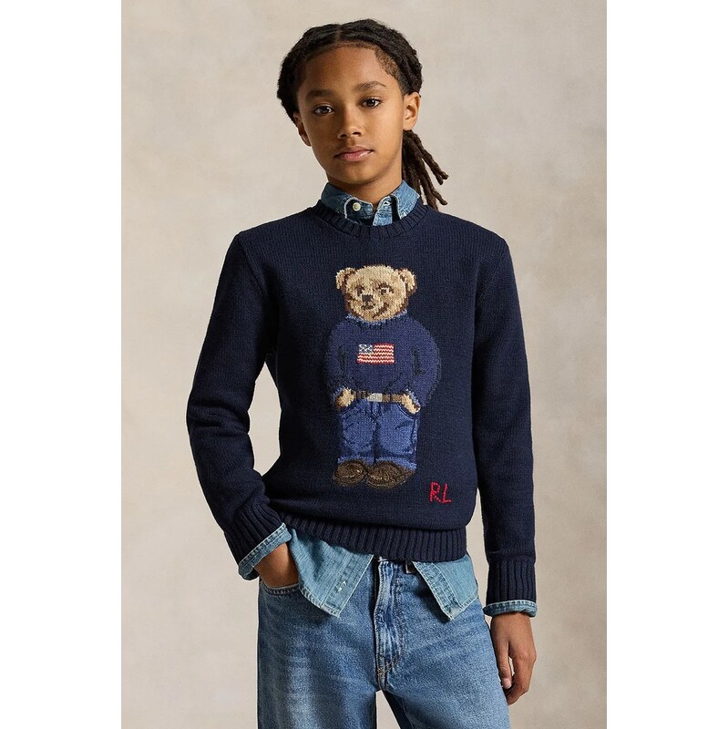 Polo Ralph Lauren Dětský bavlněný svetr Polo Ralph Lauren