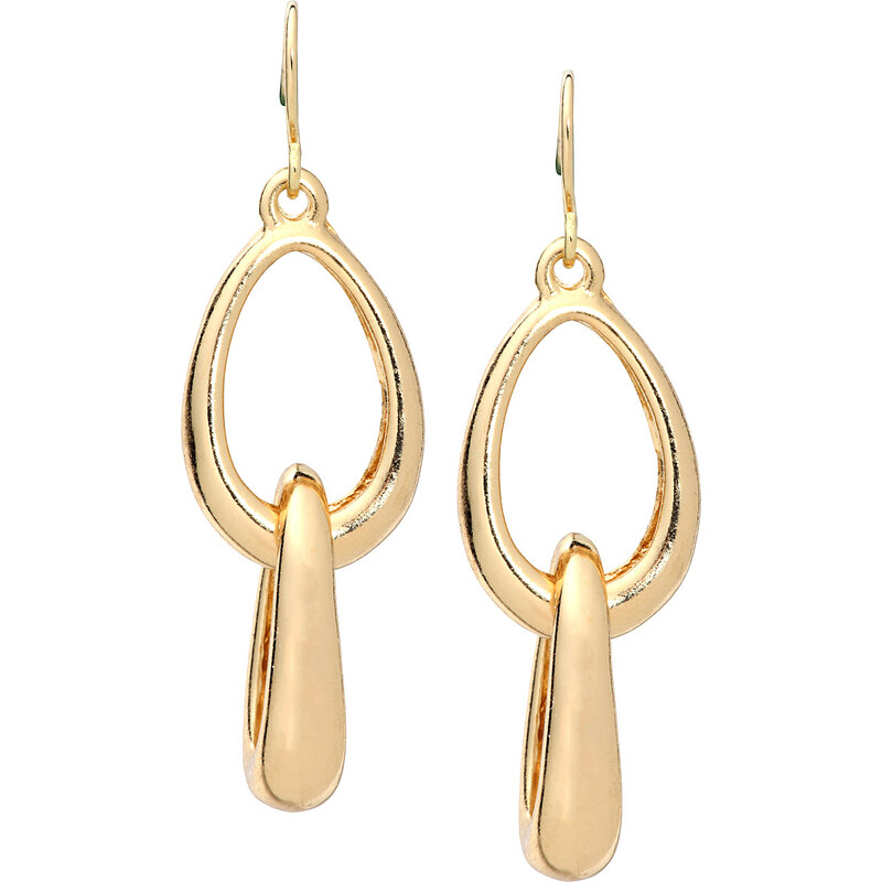 Esprit gold look metal earrings
