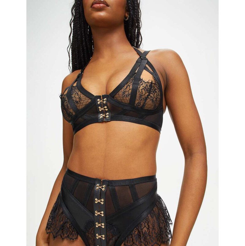 Ann Summers Exuberant crotchless set in black 112471430