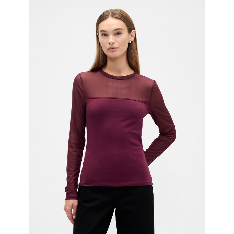 GAP dámský top s průhlednou síťovinou 113374974
