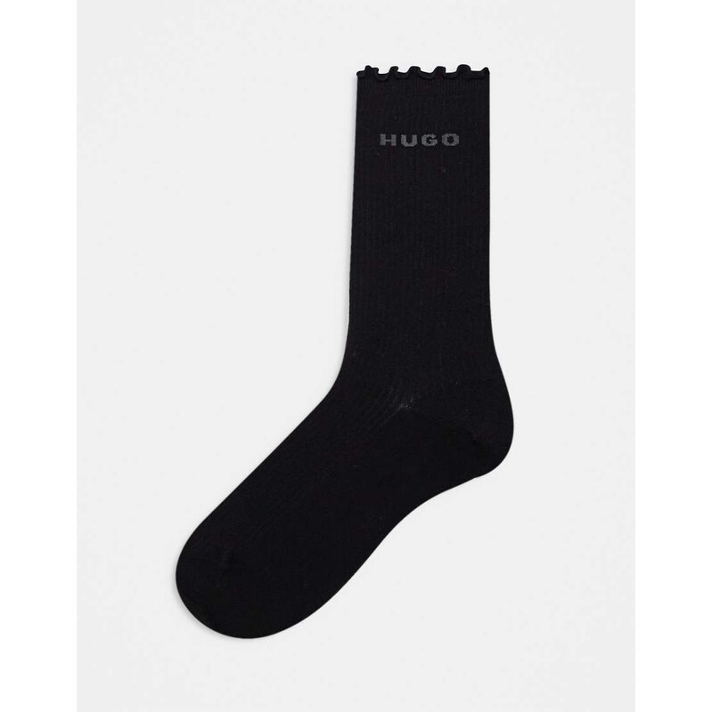 Hugo Red Lettuce socks in black 112478286