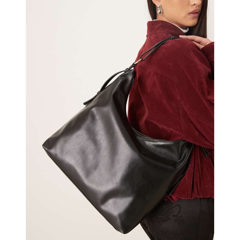 Accessorize slouchy shoulder bag in black 112478348