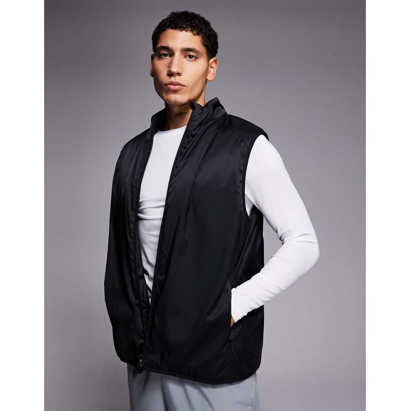 4505 insulated thermal running gilet with zip pockets and