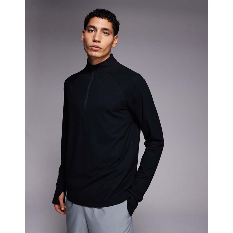 4505 engineered performance waffle 1/4 zip long sleeve running