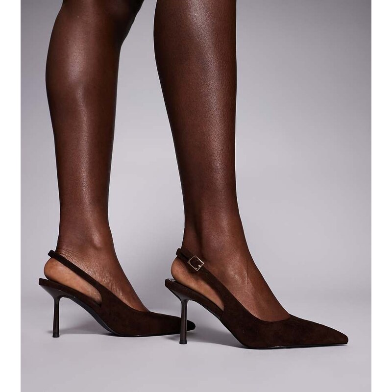 Simmi Wide Fit Simmi London Wide Fit Heky slingback heeled shoes