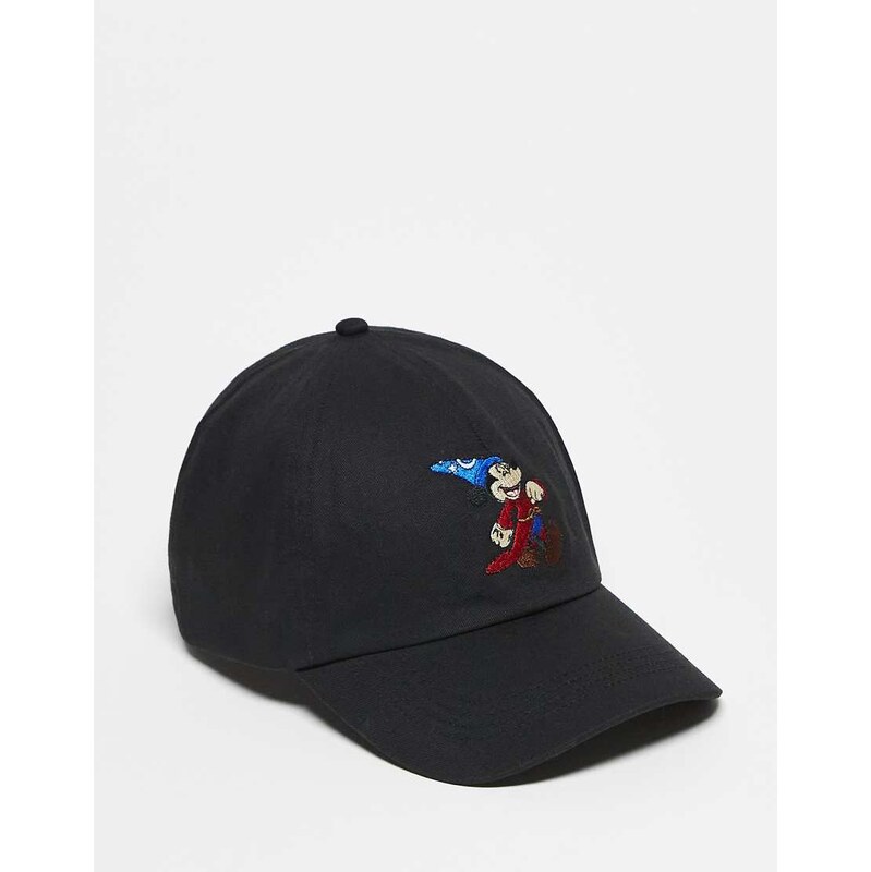 ASOS DESIGN Disney Fantasia graphic cap in black