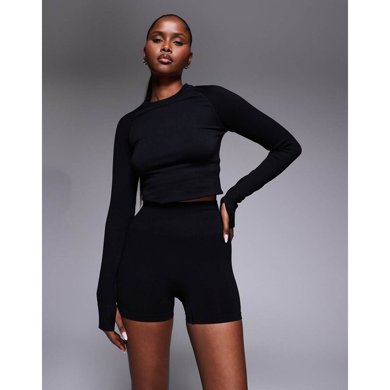 4505 sculpting seamless high waist booty short in black 112478350