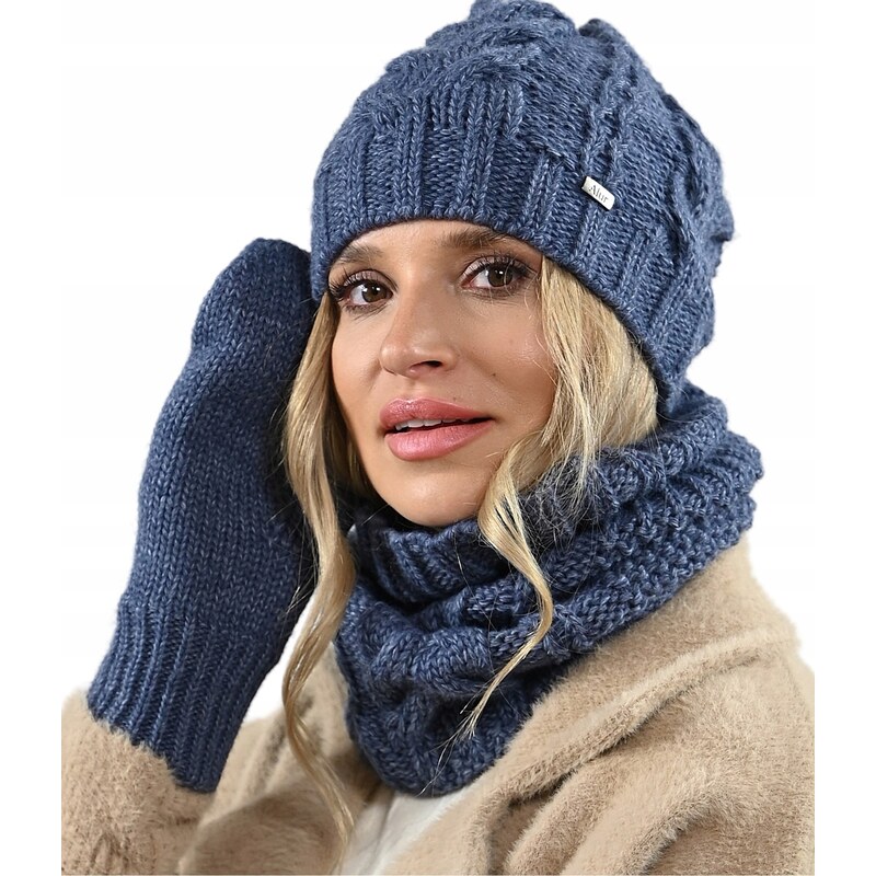 Fashionweek Dámský set čepice a šála cashmere touch AL-A10 112478460
