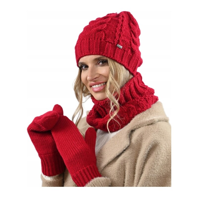 Fashionweek Dámský set čepice a šála cashmere touch AL-A10 112478458