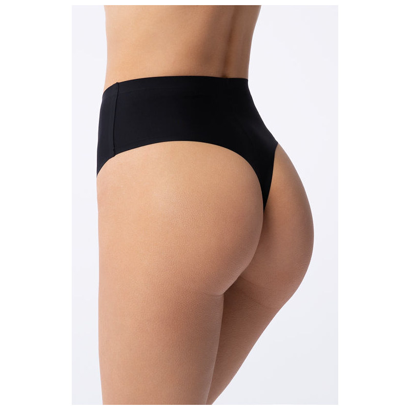 Julimex Vysoká bezešvá tanga Simple String Maxi černá 112478472