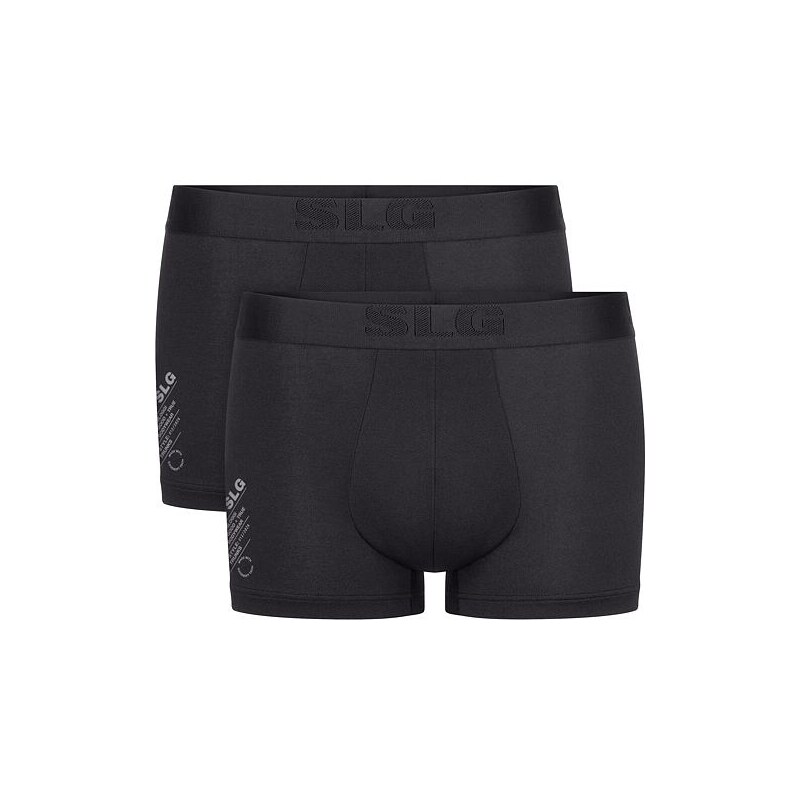 2pack pánských boxerek SLOGGI Base Soft Shorts Modal černé