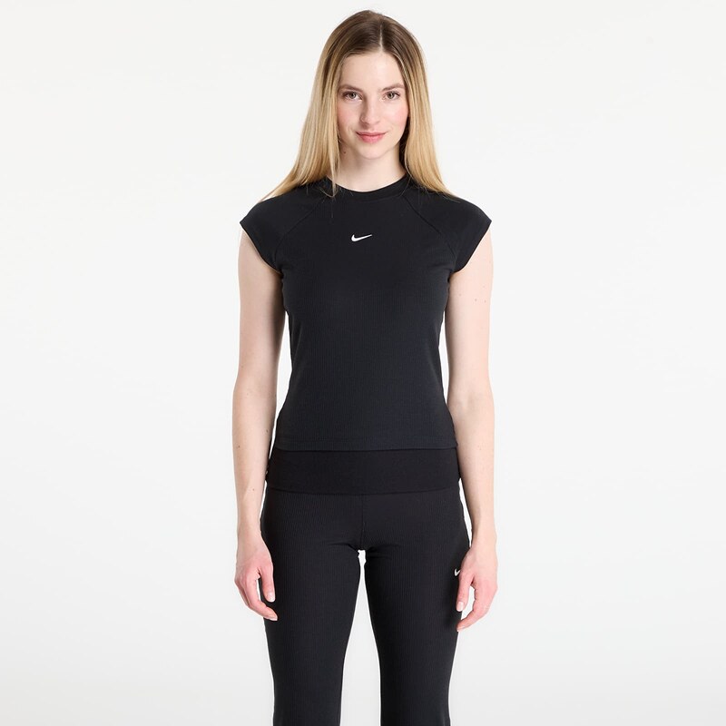 Top Nike Sportswear Chill Knit Womens Tight Short-Sleeve Ribbed
