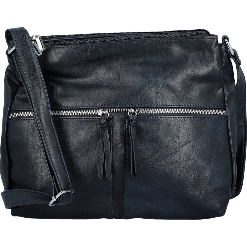 Amalia Módní dámská koženková crossbody kabelka Josefina, tmavě modrá 112483314