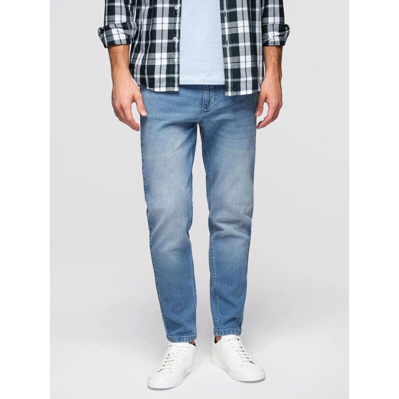 Ombre Clothing Atraktivní světle modré pánské džíny V1 PADP-0253