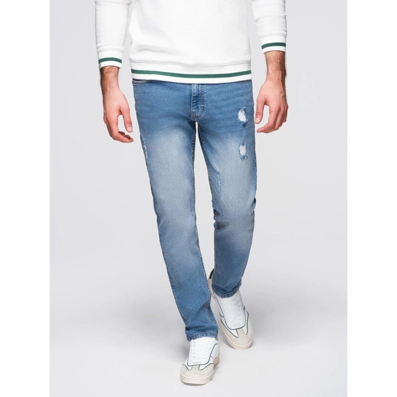 Ombre Clothing Moderní světle modré pánské džíny V1 PADP-0254