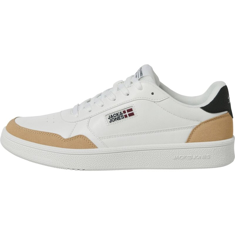 JACK & JONES Tenisky JFWBOUNCE světle hnědá / černá / bílá