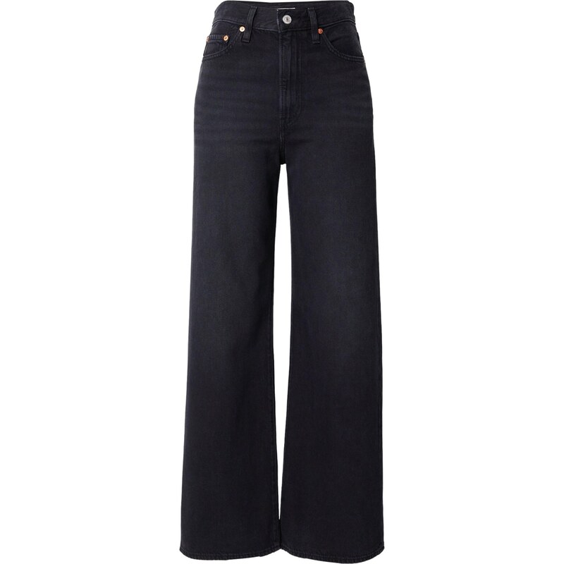 LEVIS  Džíny Ribcage Wide Leg Jeans černá džínovina