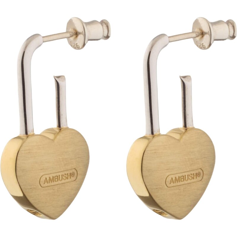 AMBUSH Náušnice SMALL HEART PADLOCK zlatá 112492198
