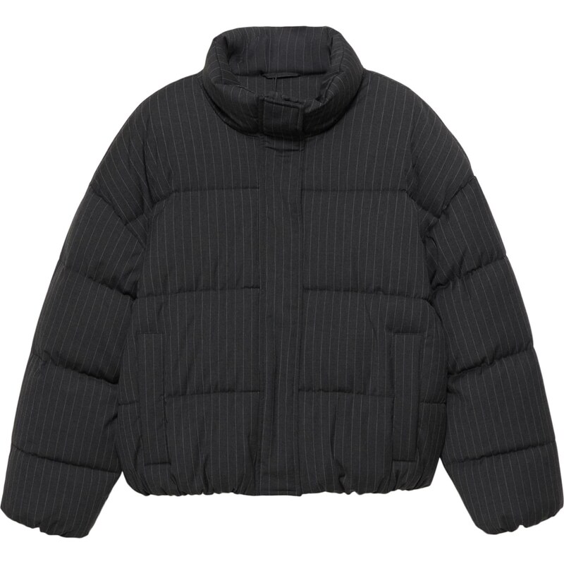 Pull&Bear Zimní bunda šedá / antracitová 112492213