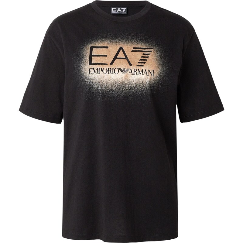 EA7 Emporio Armani Tričko béžová / světle béžová / černá 112492281