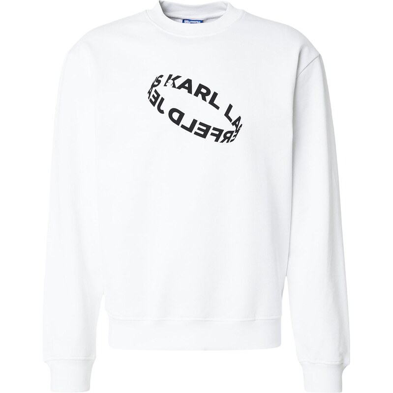KARL LAGERFELD JEANS Mikina černá / bílá