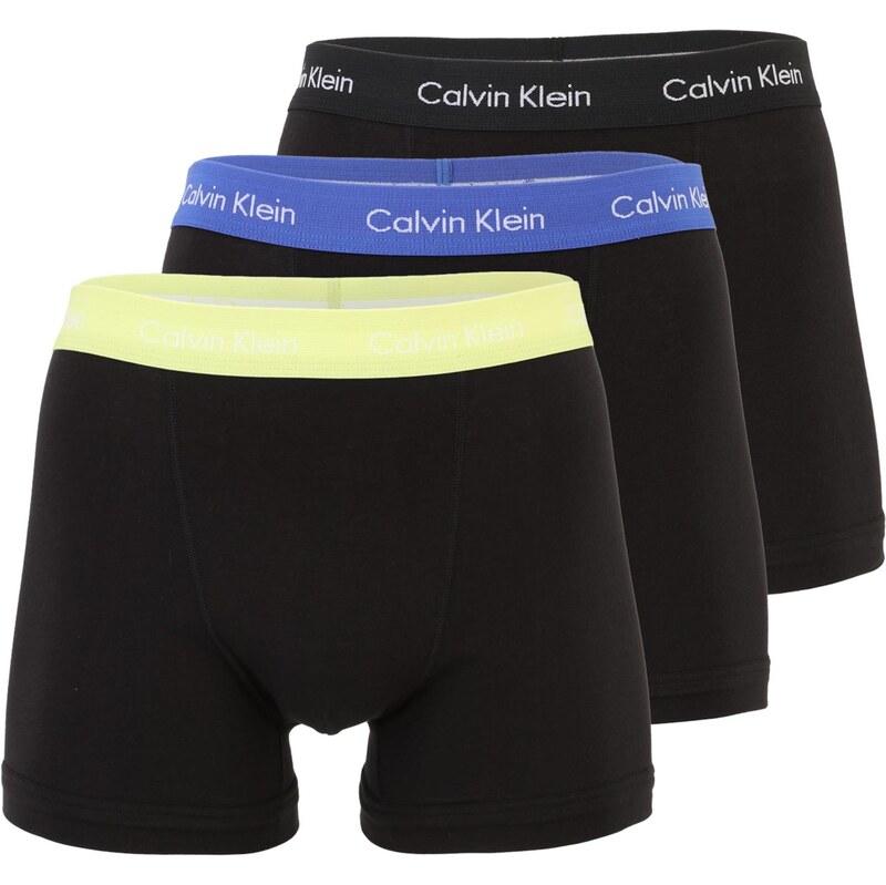 Calvin Klein Underwear Boxerky modrá / svítivě žlutá / černá /