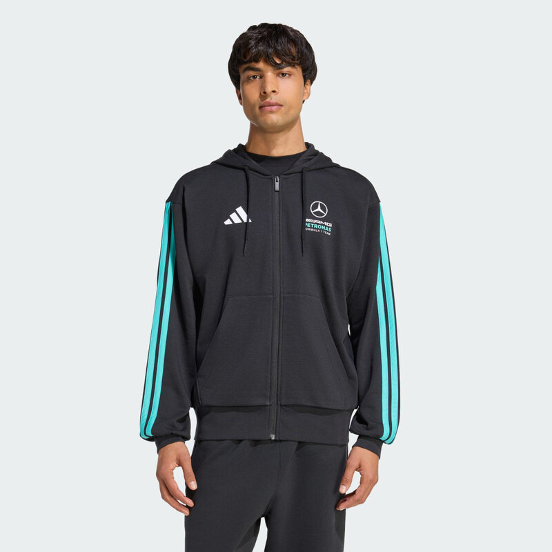 Adidas Mikina MERCEDES - AMG PETRONAS FORMULA 1 TEAM DNA FULL