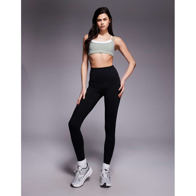 4505 soft touch double layer strappy sports bra with removable